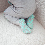 rompers mint detail feet